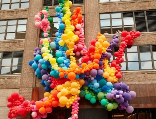 How Do Pride Balloon Installations Turn Into Rainbow Landmarks?